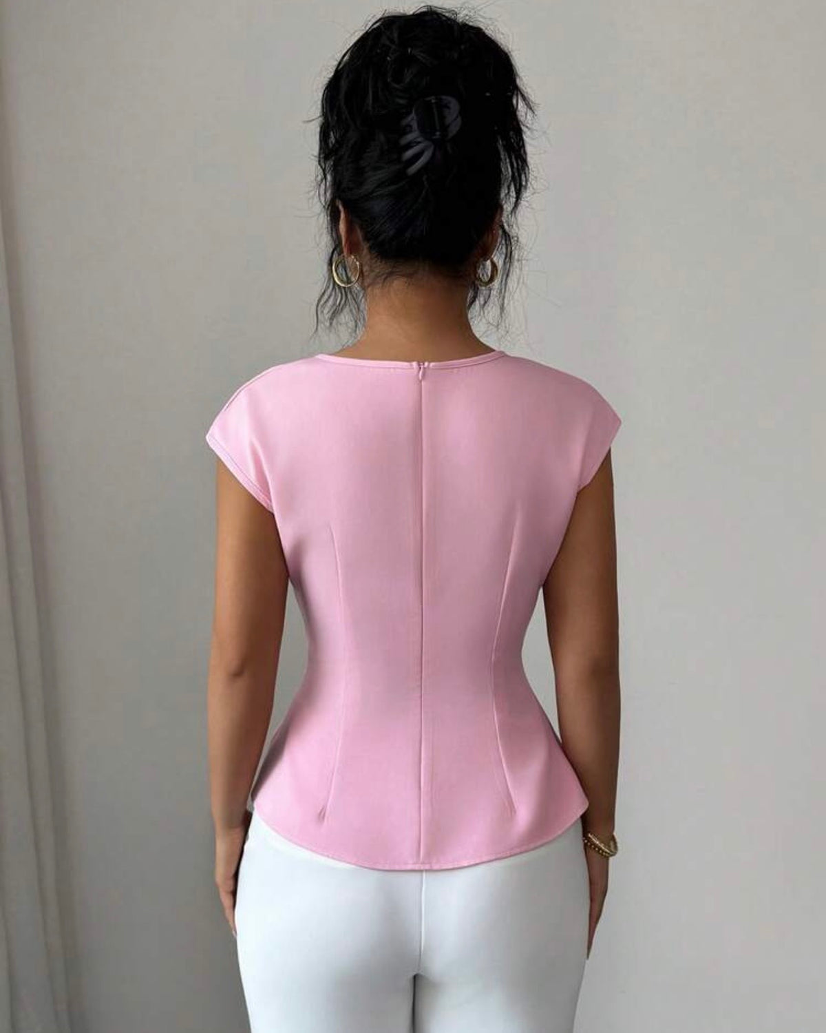 Blusa rosa elegante