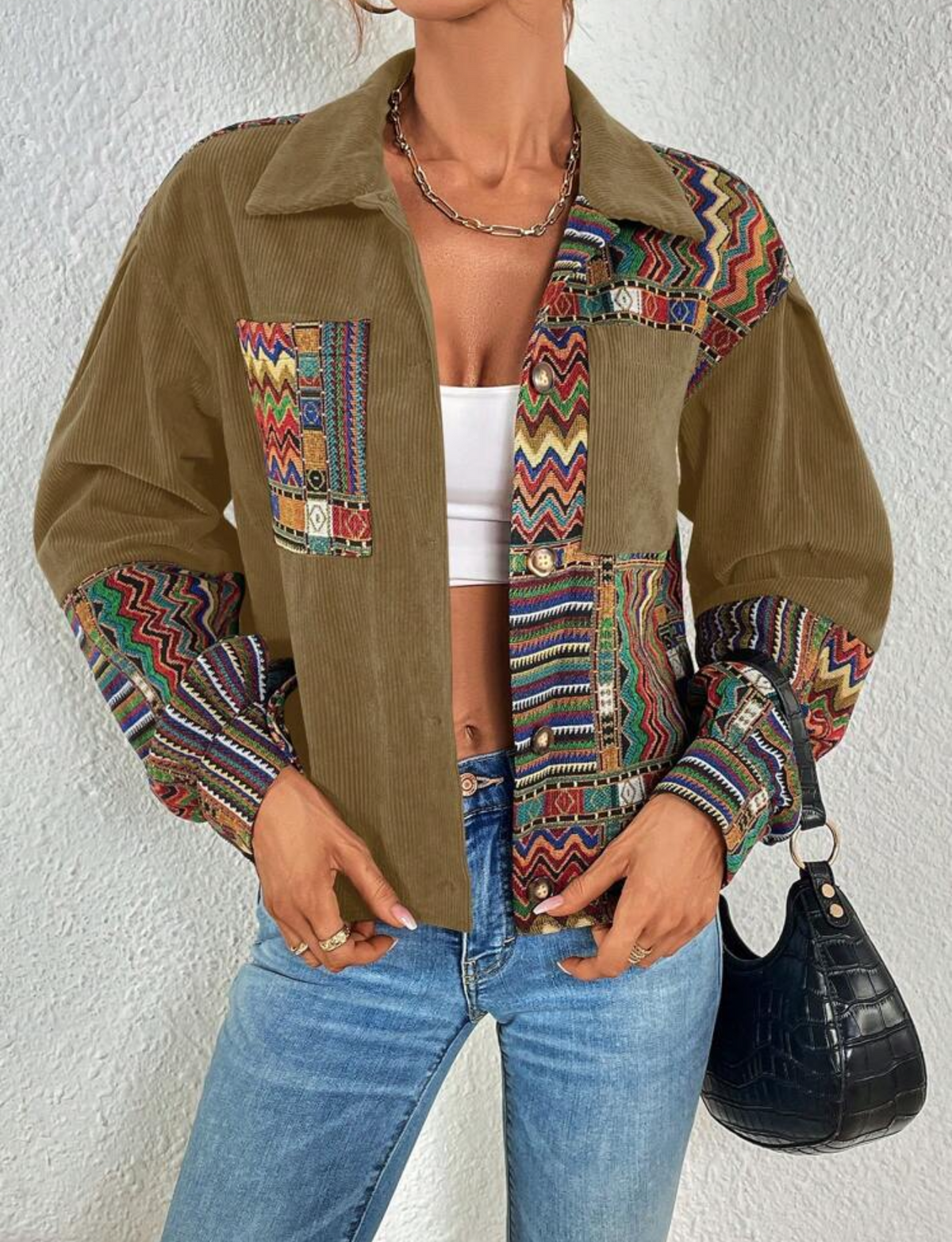 Chaqueta verde muzgo