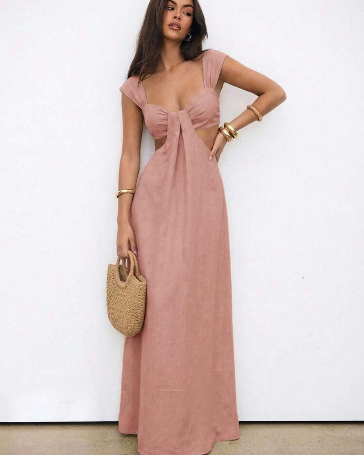 Vestido palo rosa