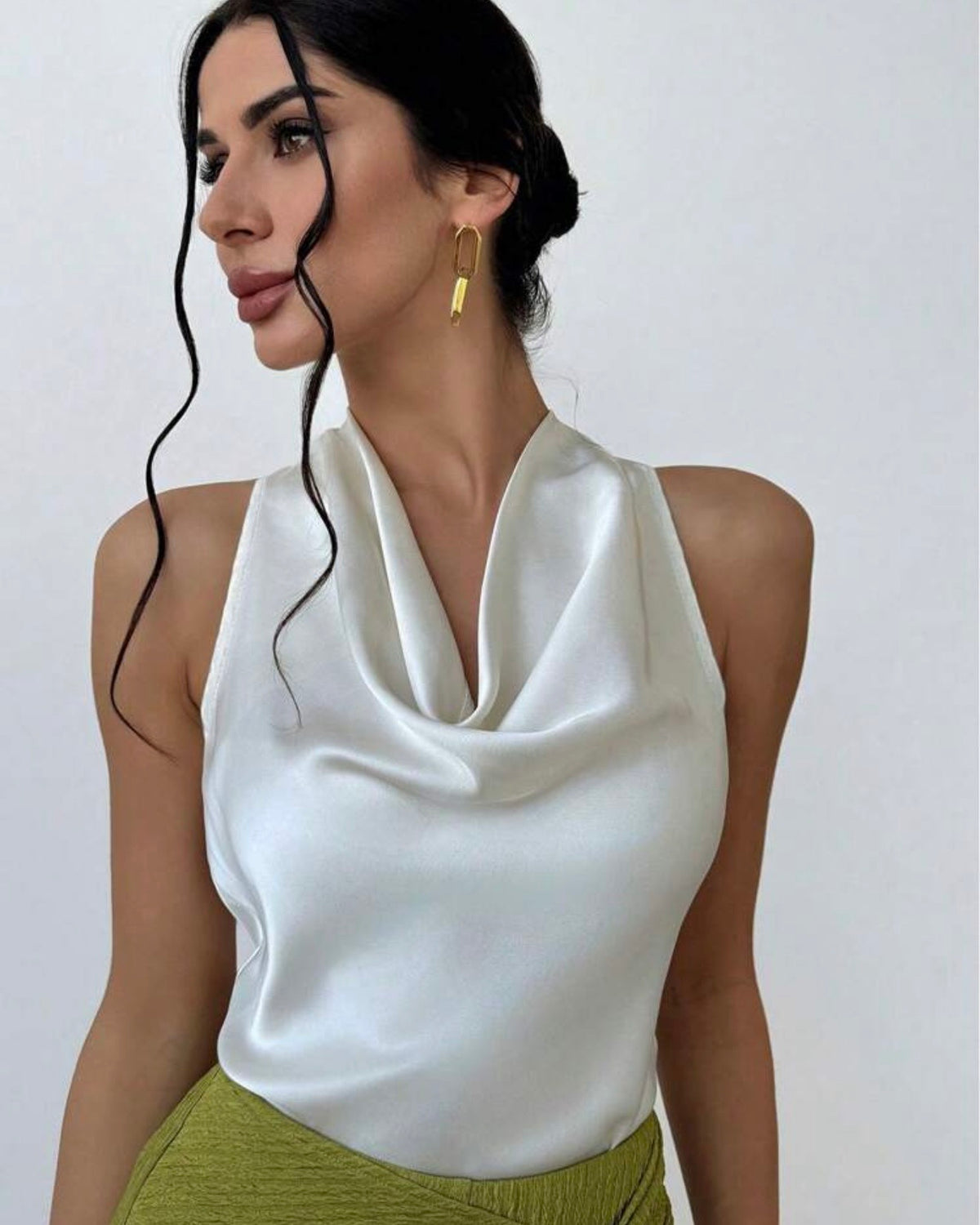 Blusa satinada