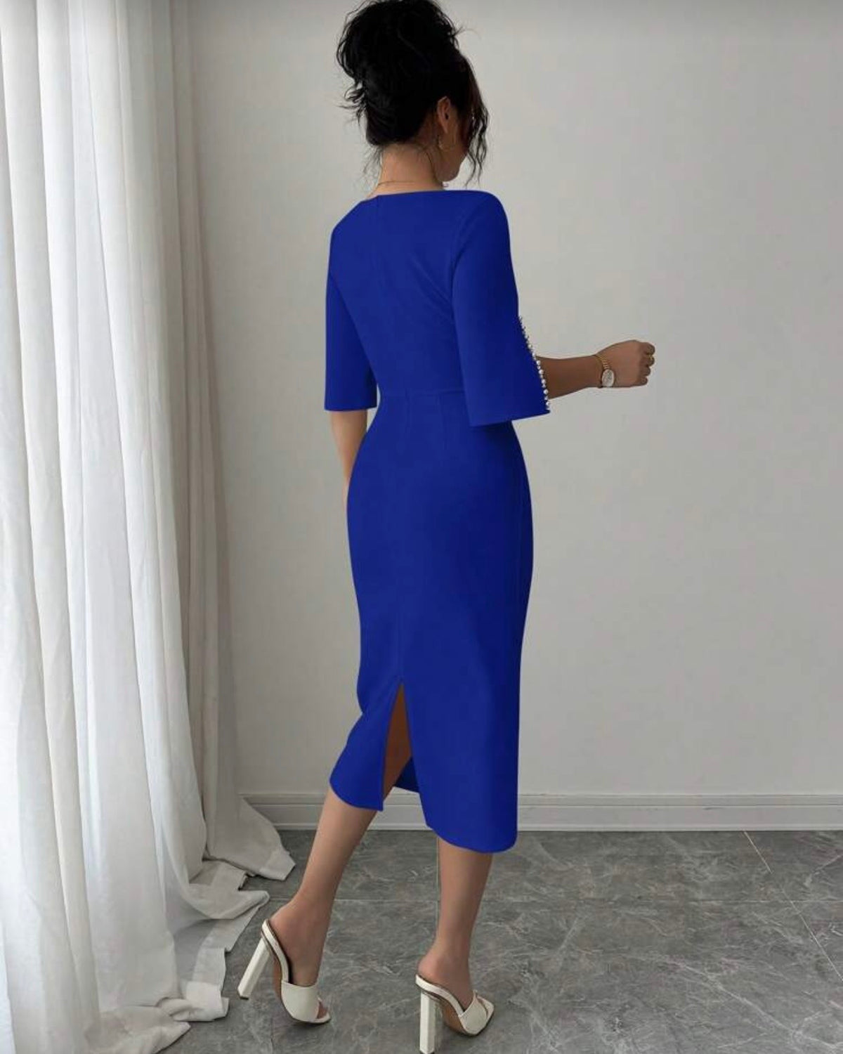 Vestido elegante azul