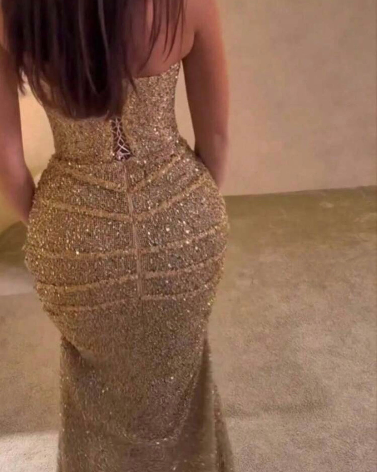 Vestido de Gala Dorado