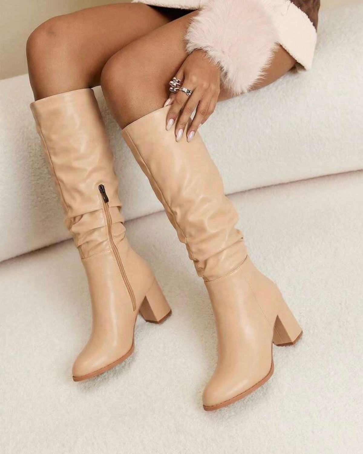 Botas beige