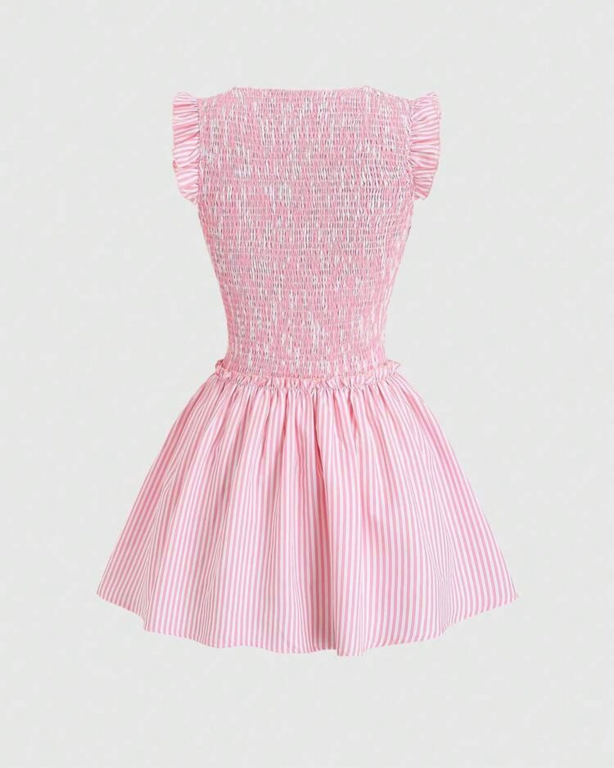 Vestido rosa corto