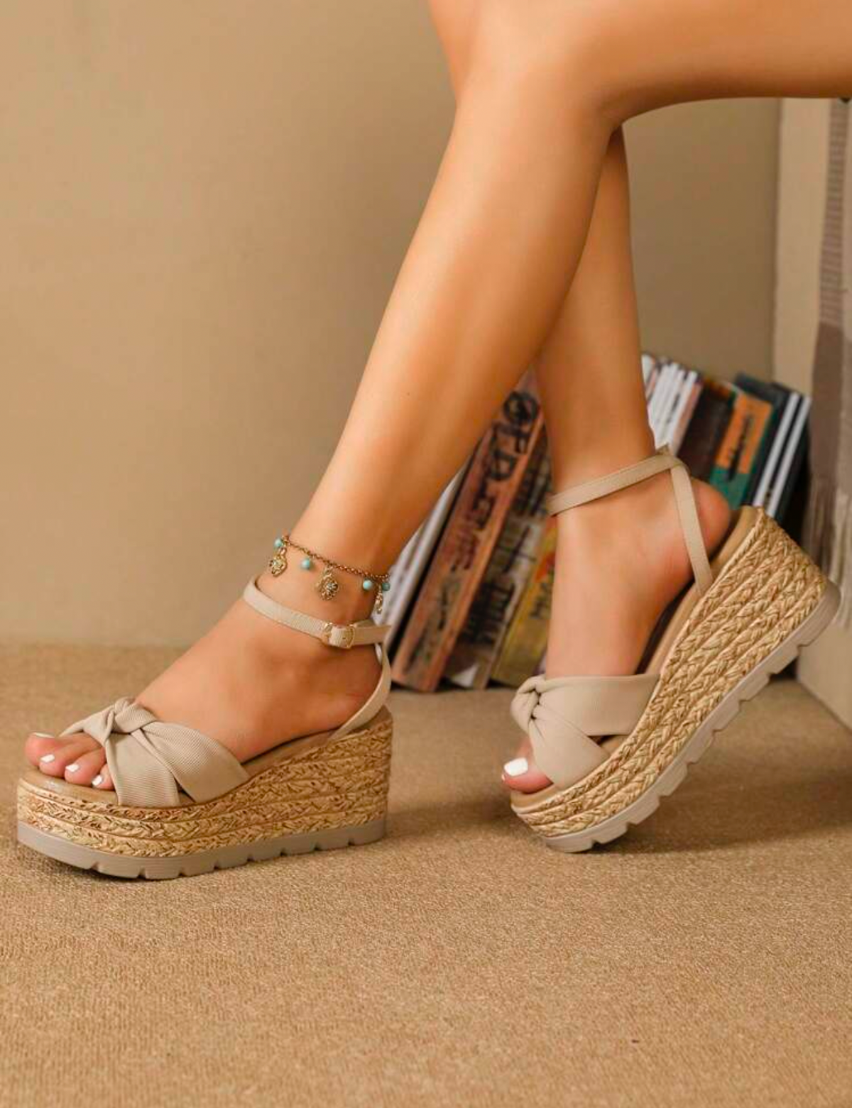 Sandalias beige