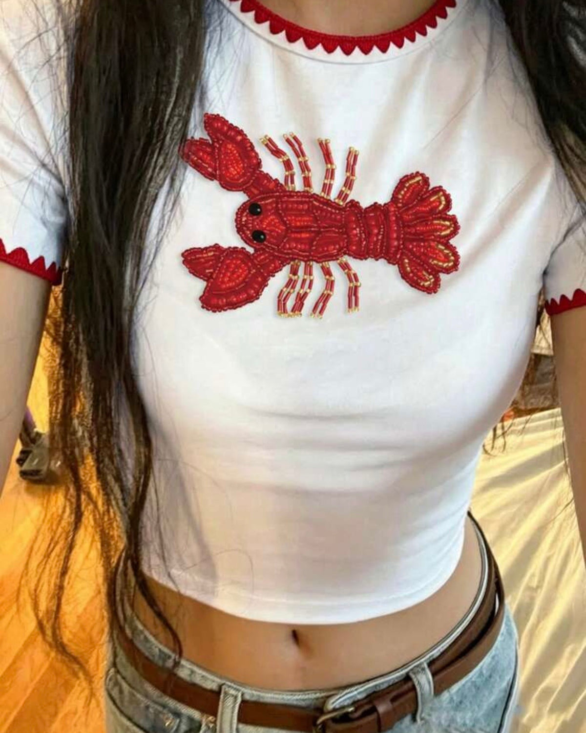 Blusa de cangrejo