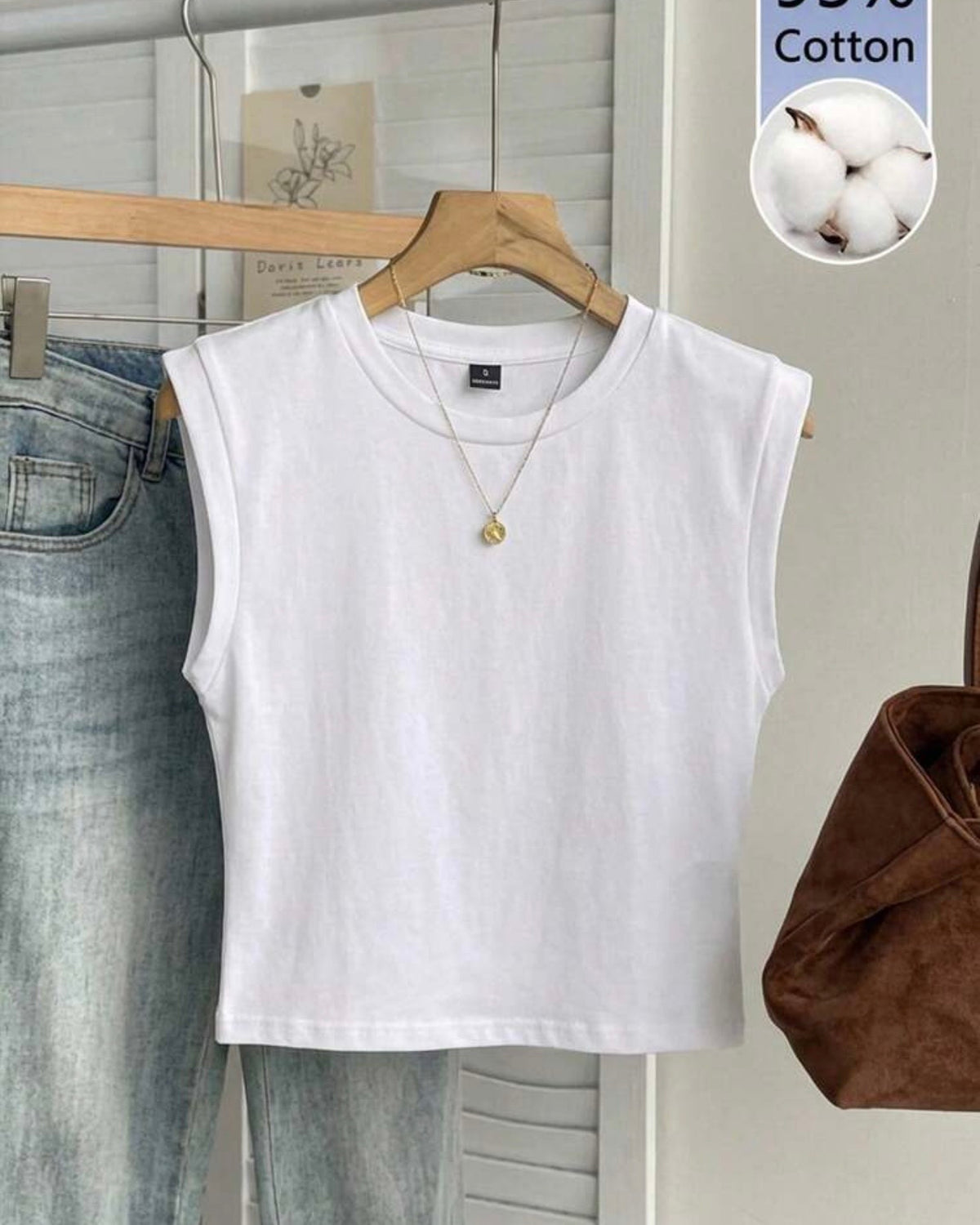 Camisa corta blanca