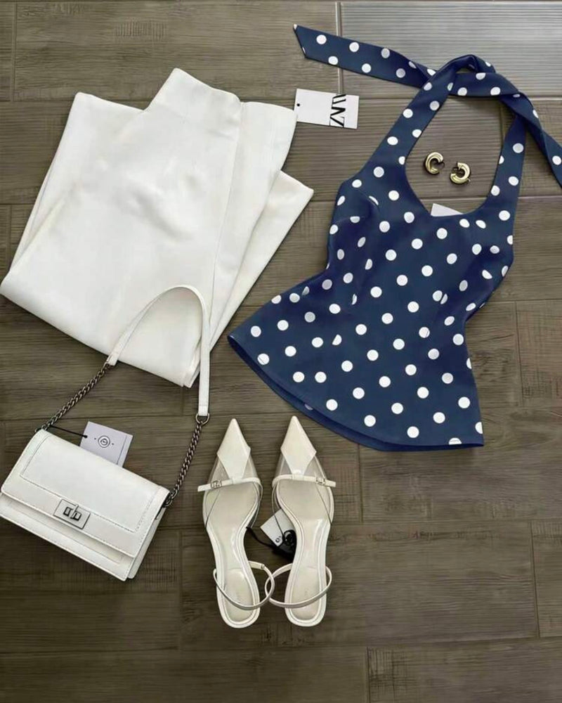 Conjunto palazo más blusa