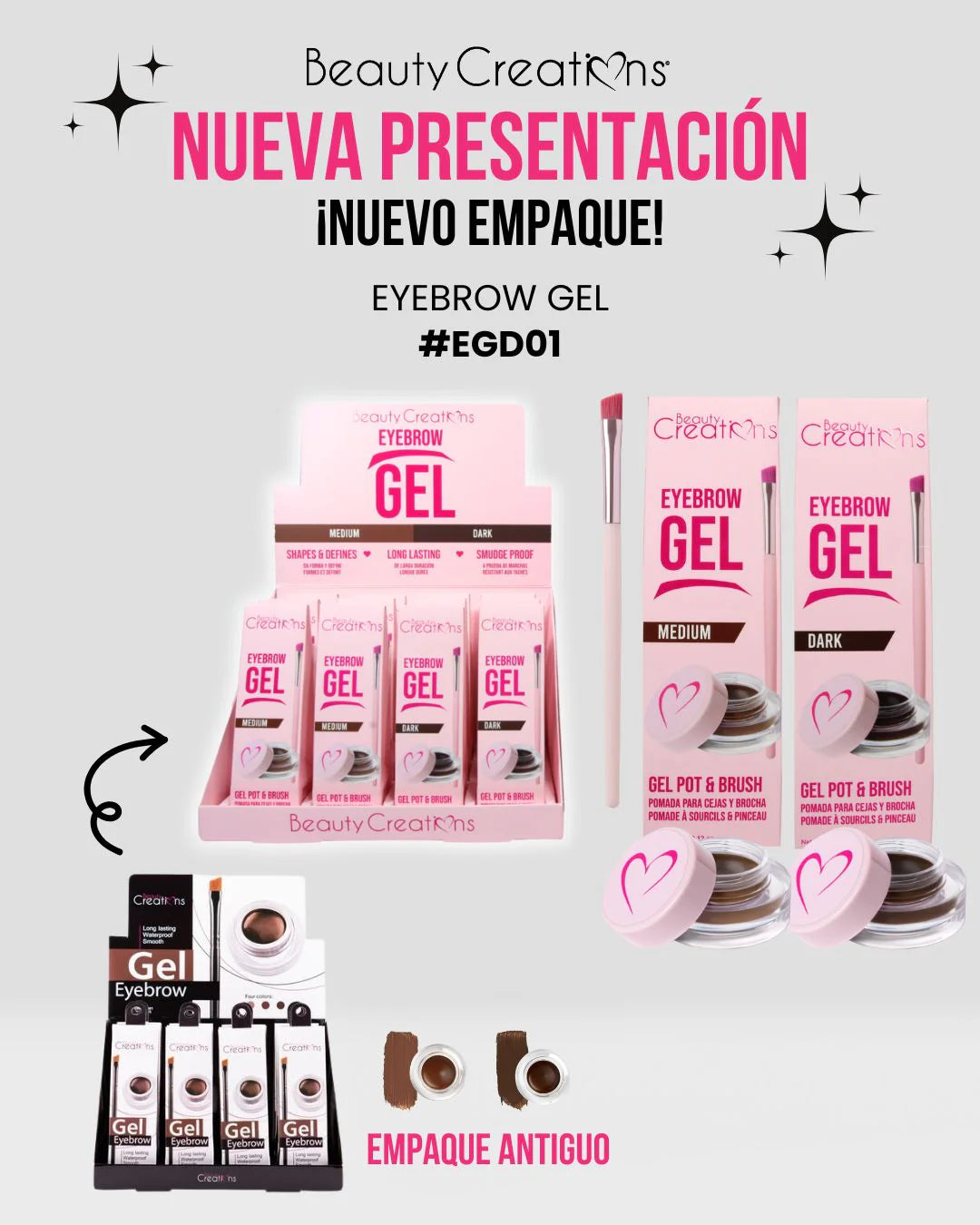 Gel de cejas+brocha Beauty Creations
