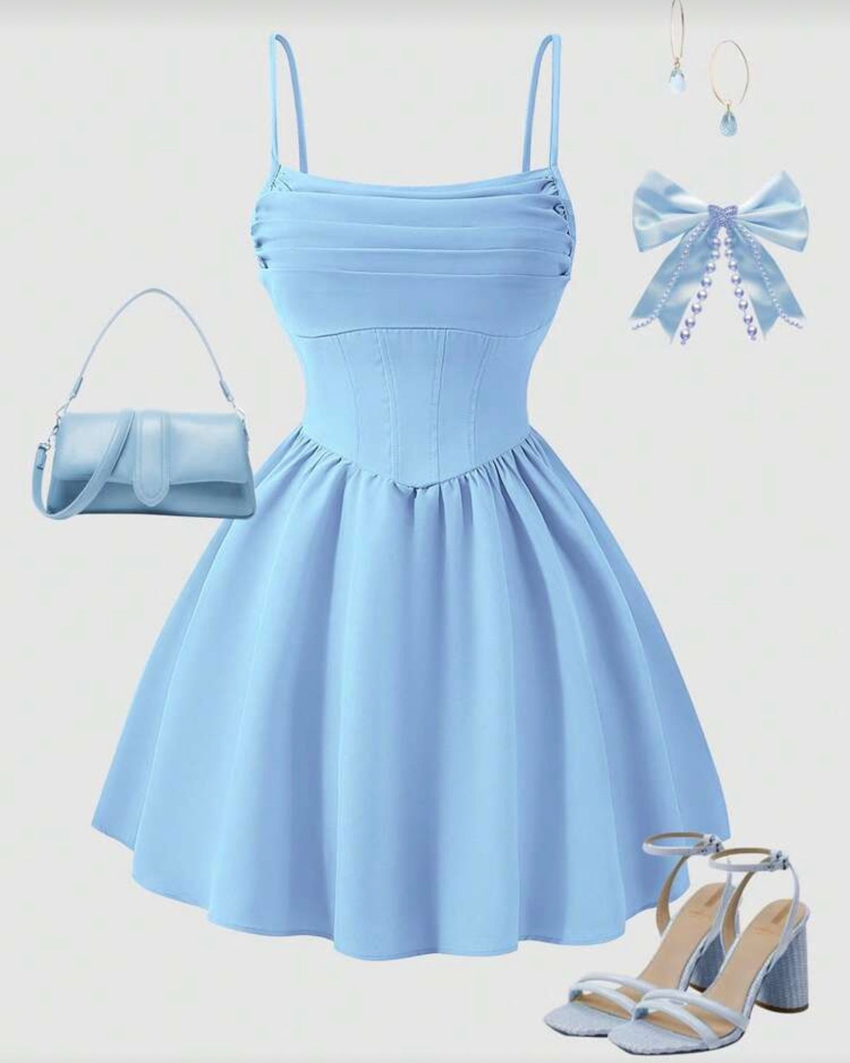 Vestido celeste