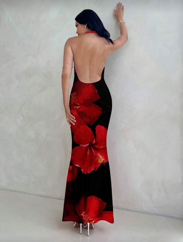 Vestido estampado floreado