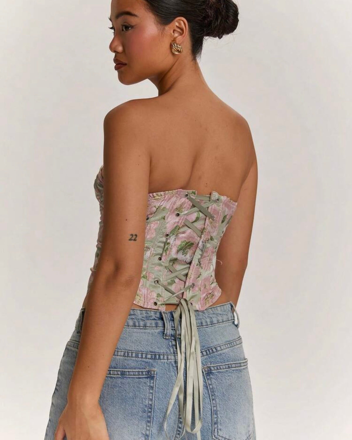 Corset bae floreado