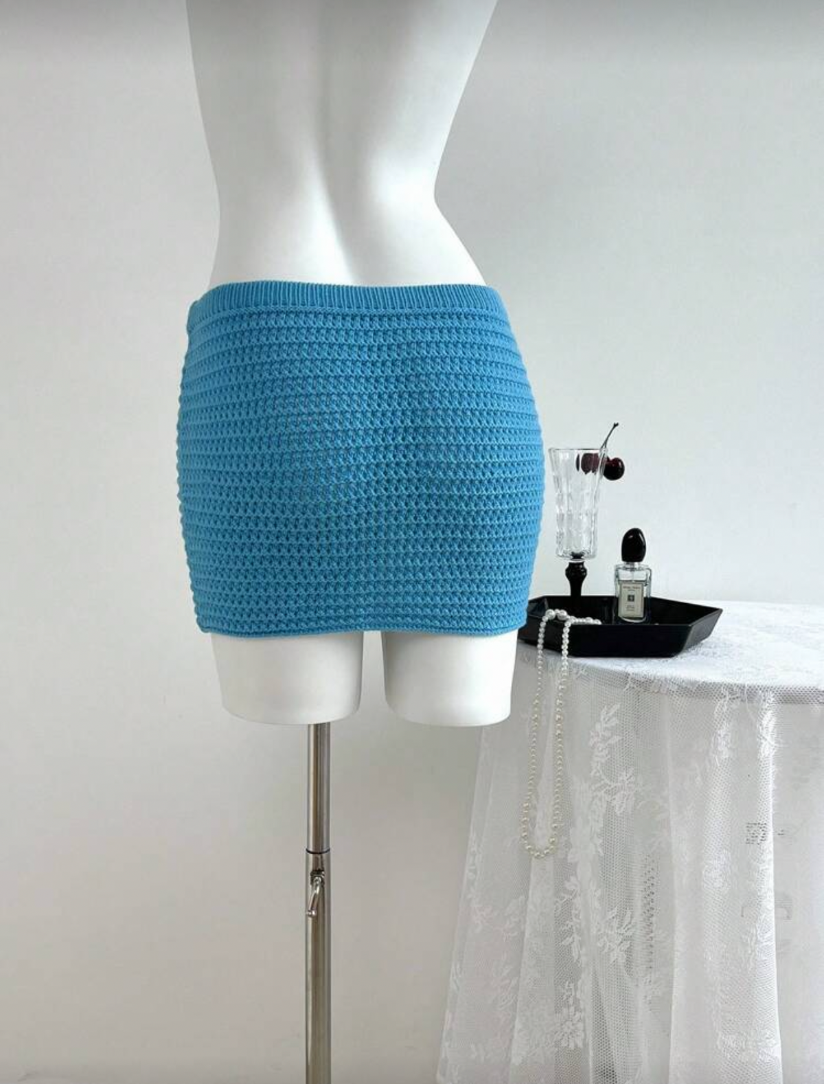 Falda azul
