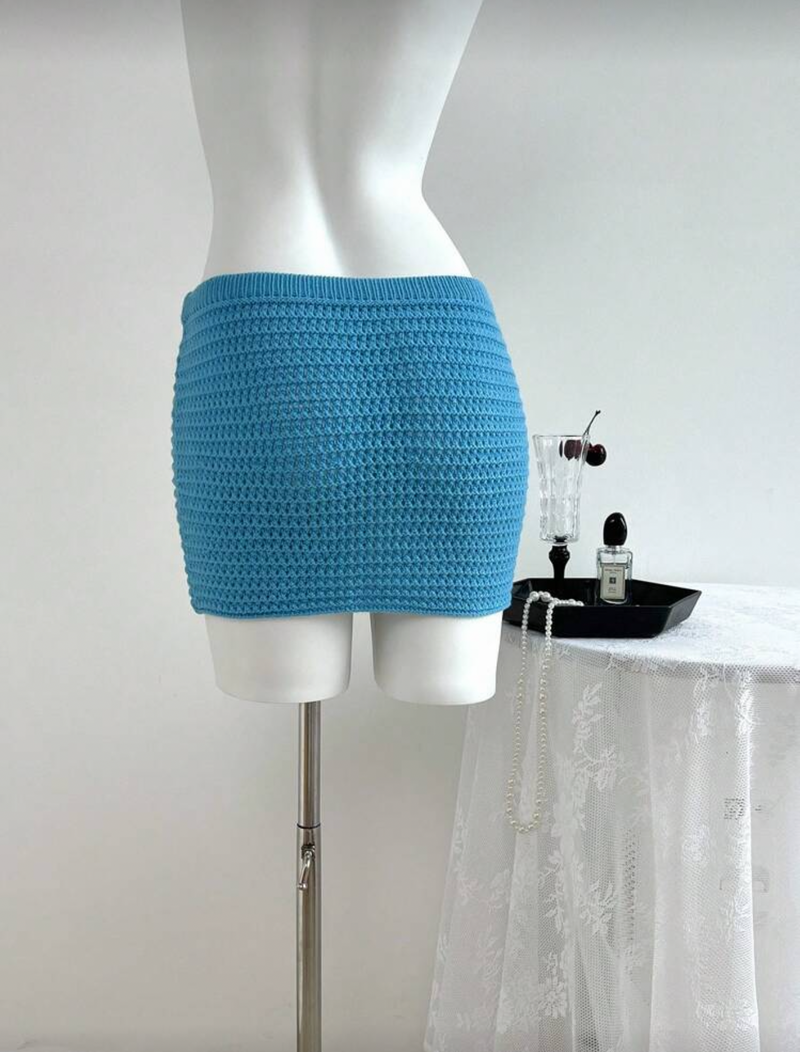 Falda azul