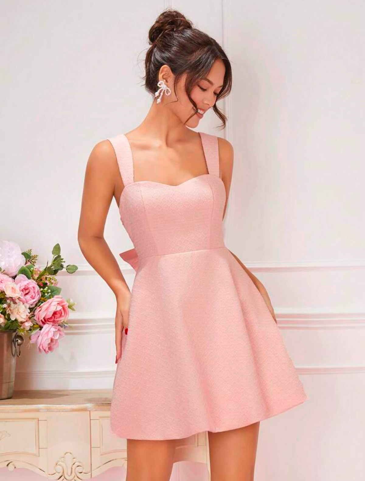 Vestido palo rosa