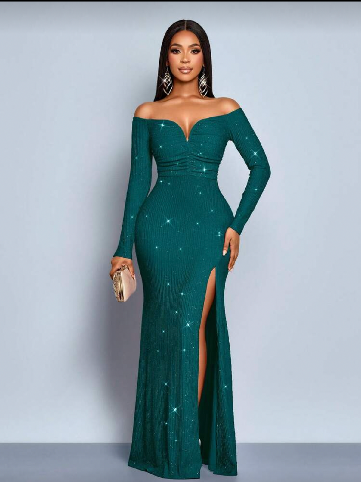 Vestido de Gala manga larga