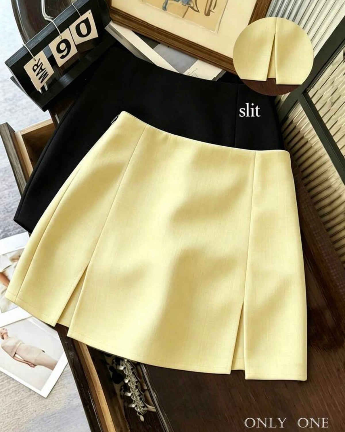 Short enagua francilia amarillo