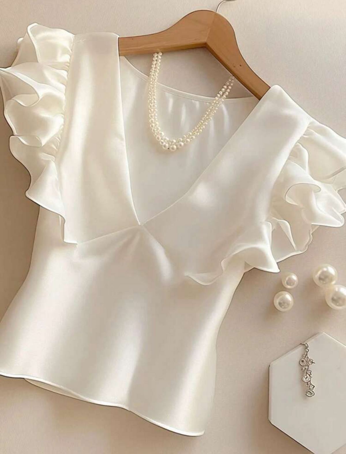 Blusa satinada