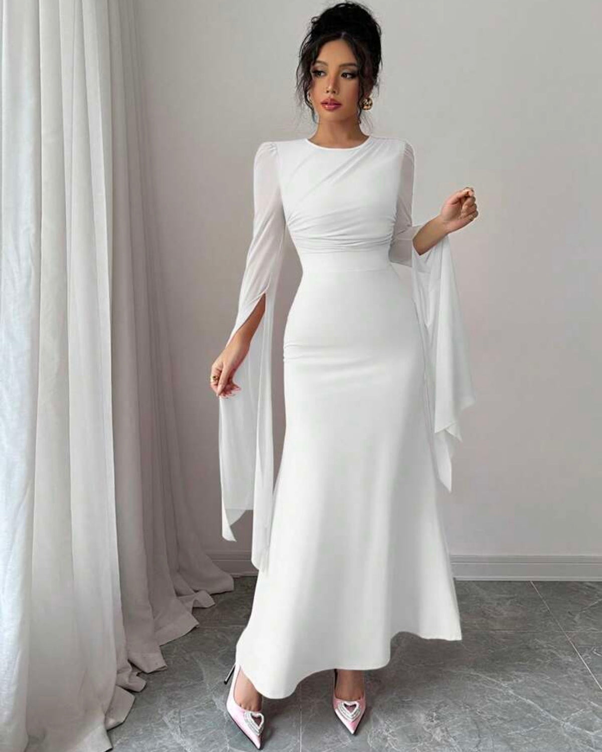 Vestido blanco eleganza