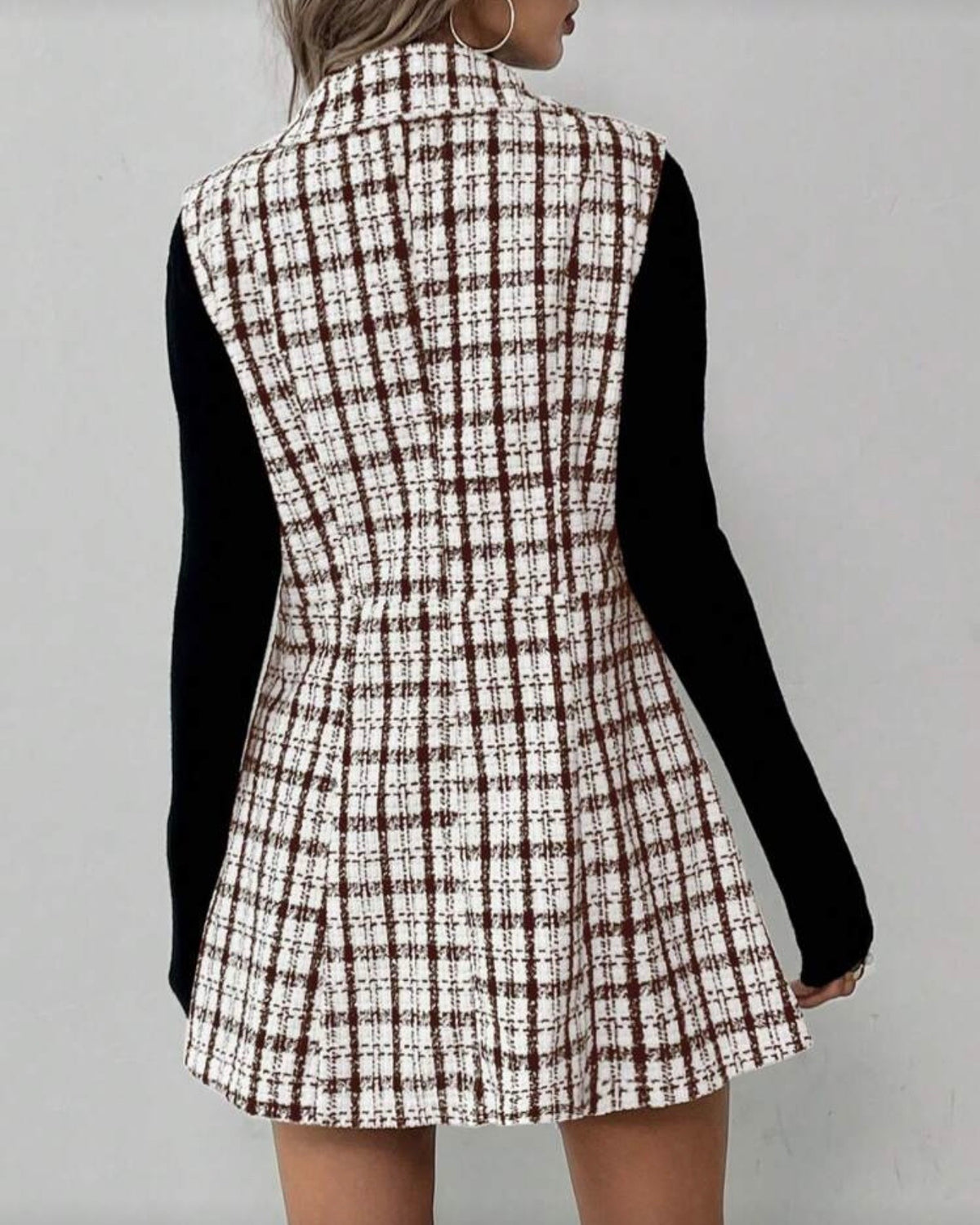 Conjunto de blazer sin mangas