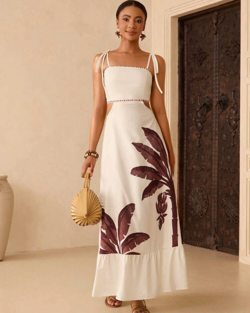 Vestido con palmera