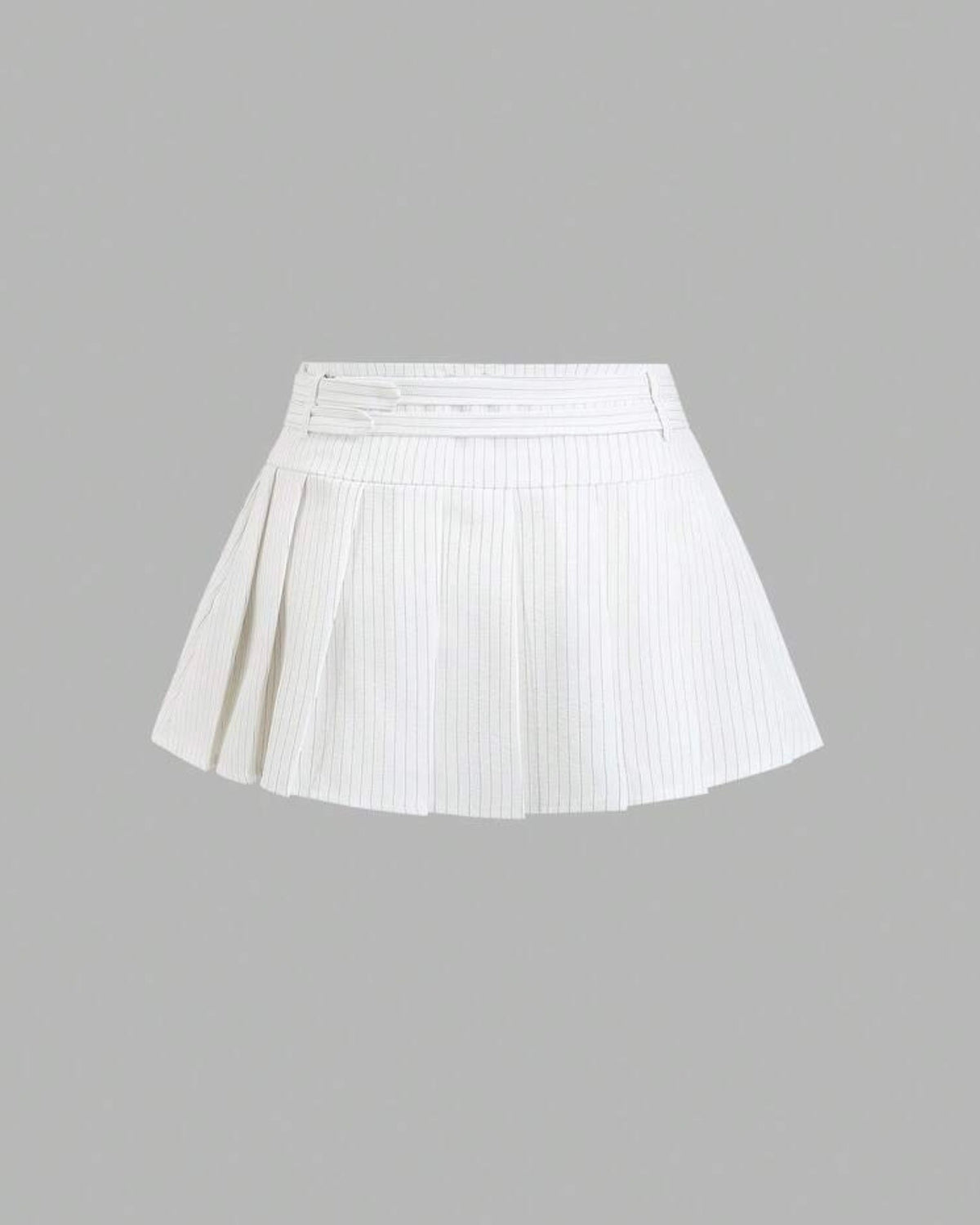 Falda blanca de paletones