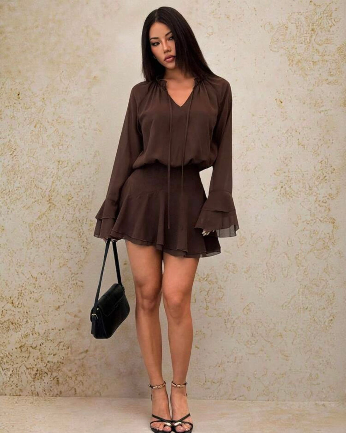 Vestido café
