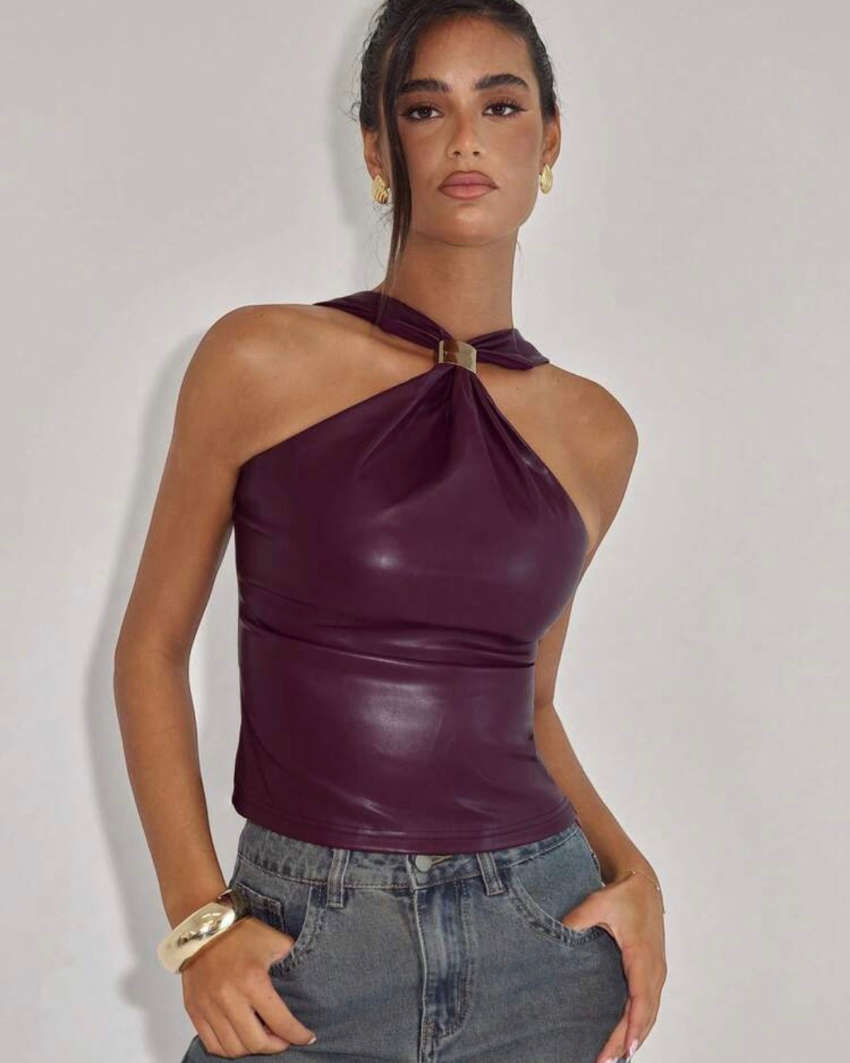 Top violeta