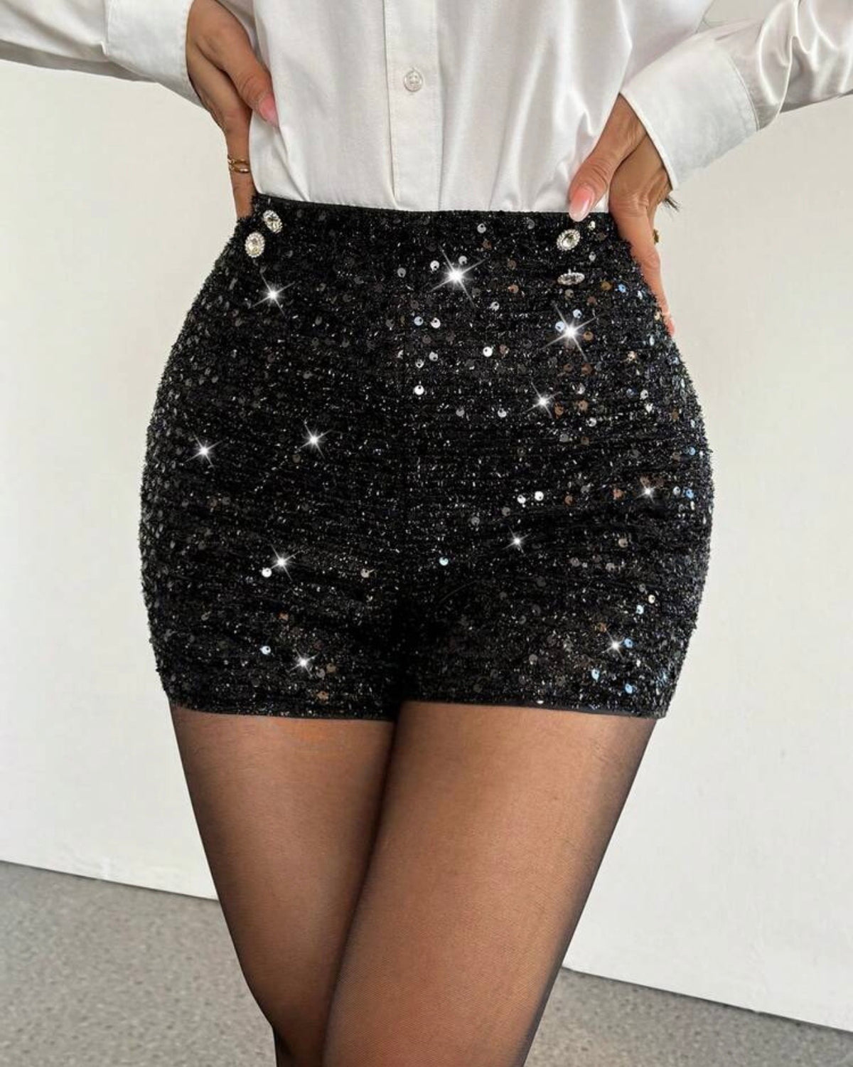 Short de lentejuelas