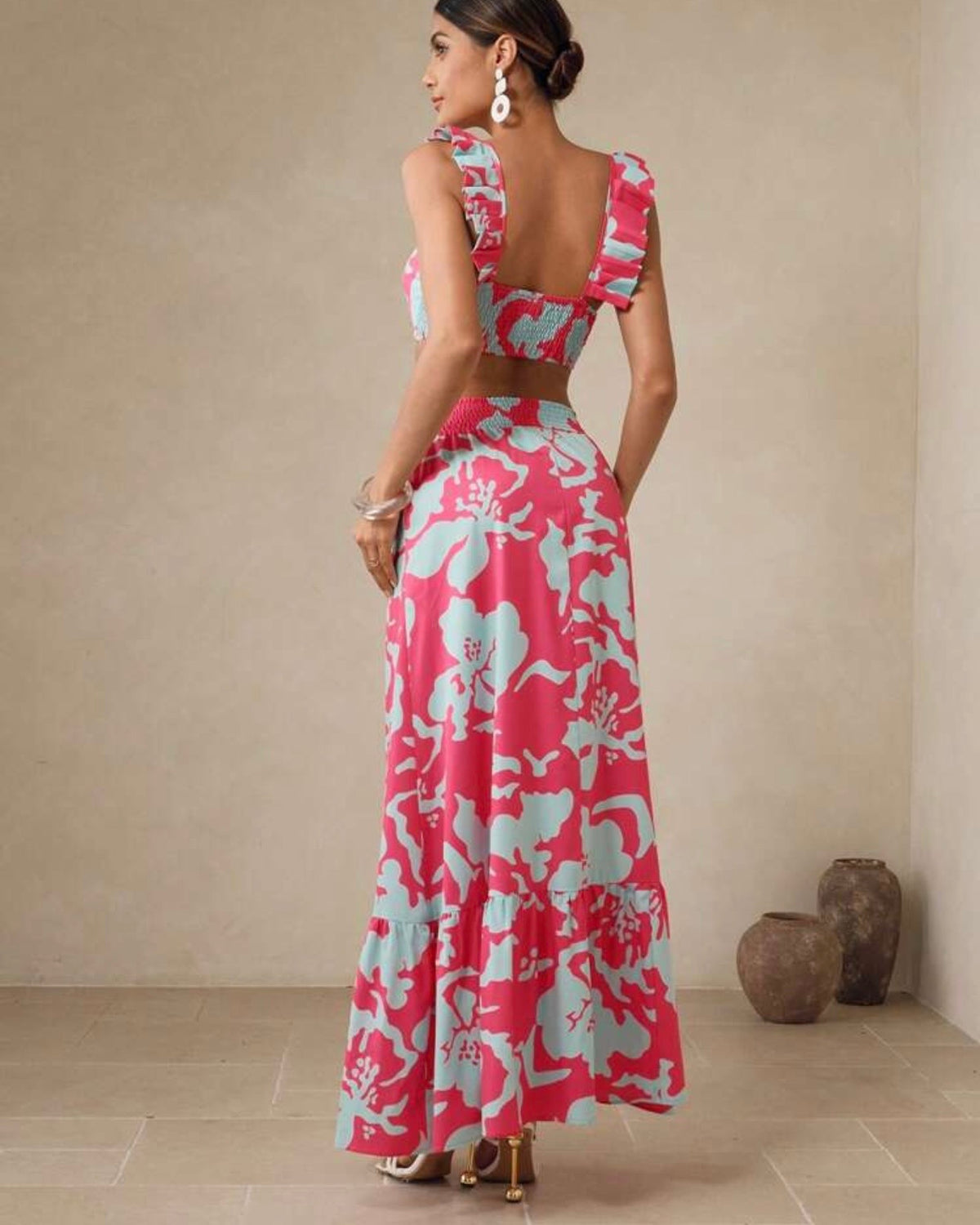 Conjunto floreado
