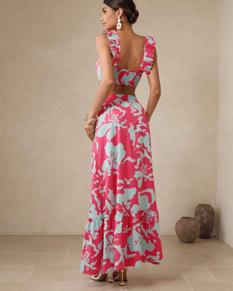 Conjunto floreado