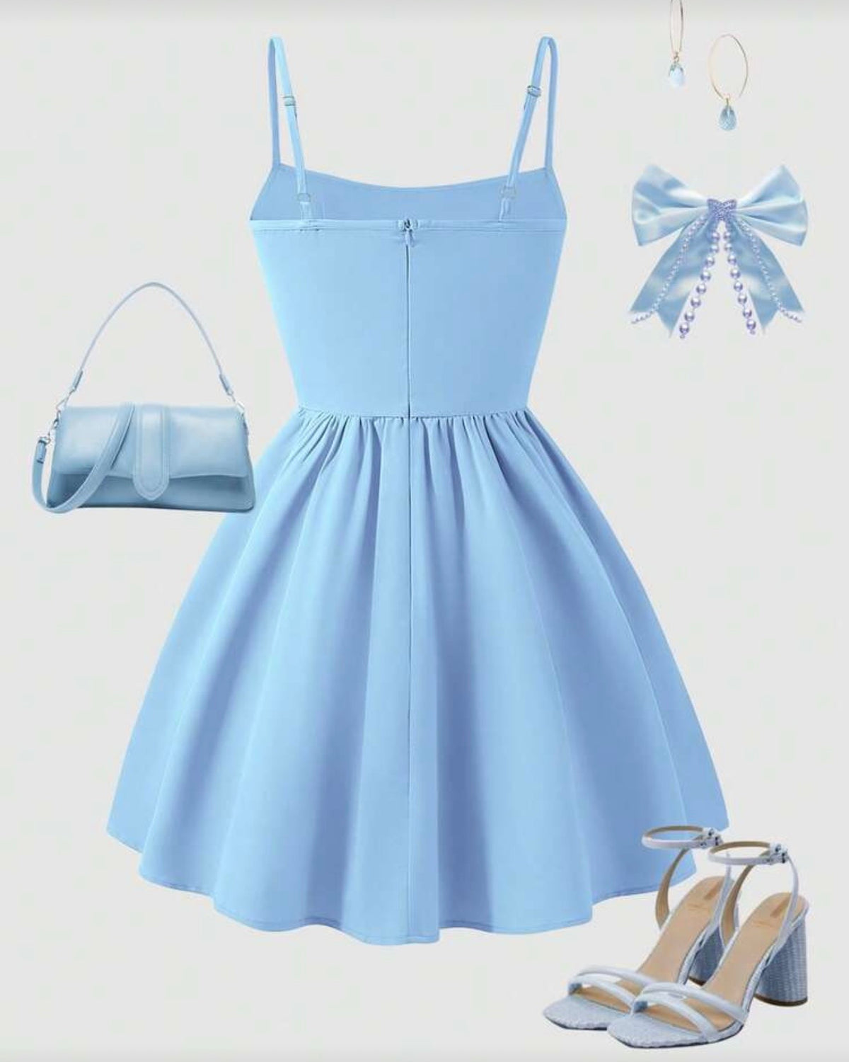 Vestido celeste