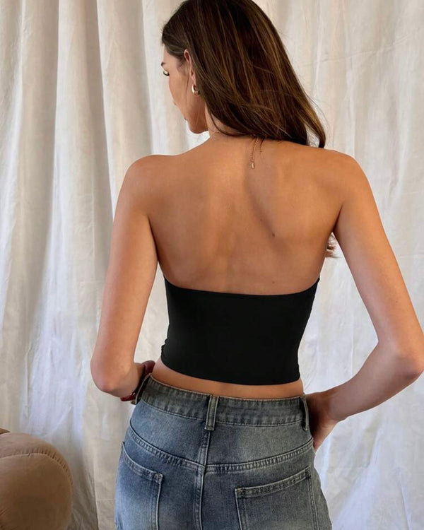 Crop top negro
