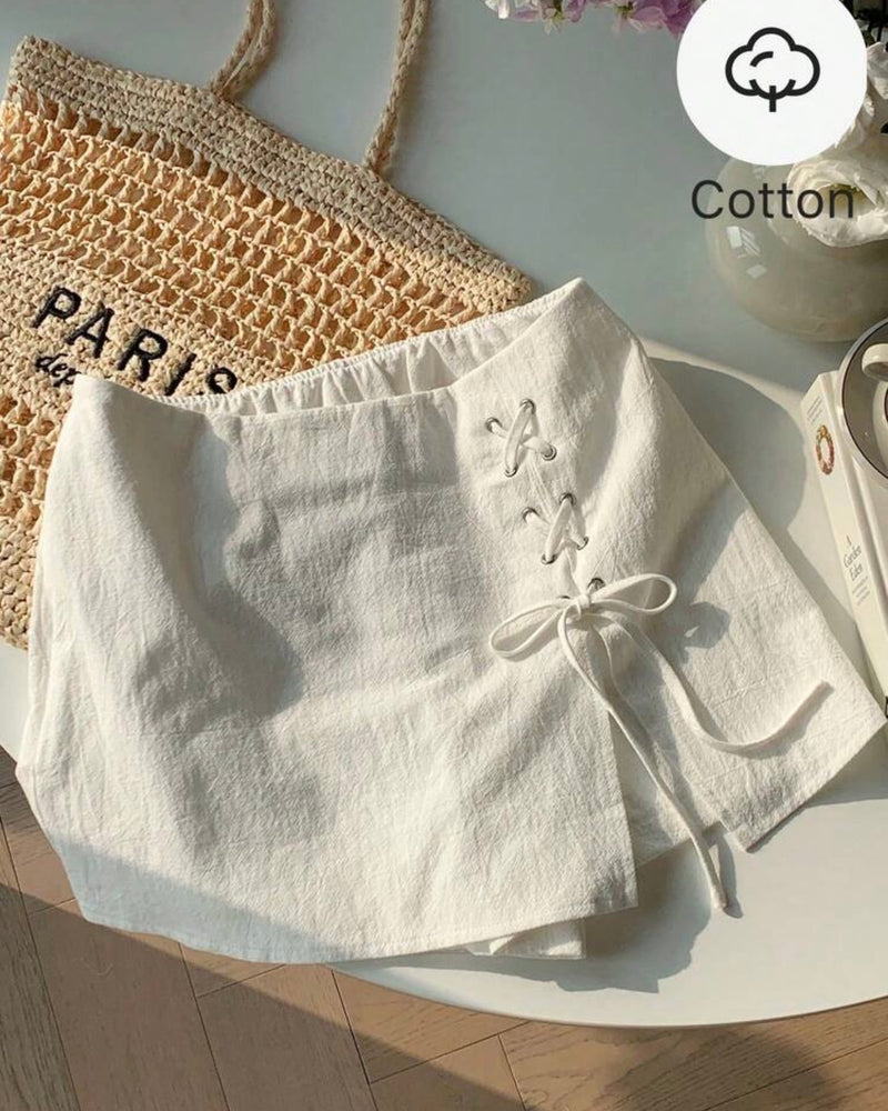 Short enagua blanco