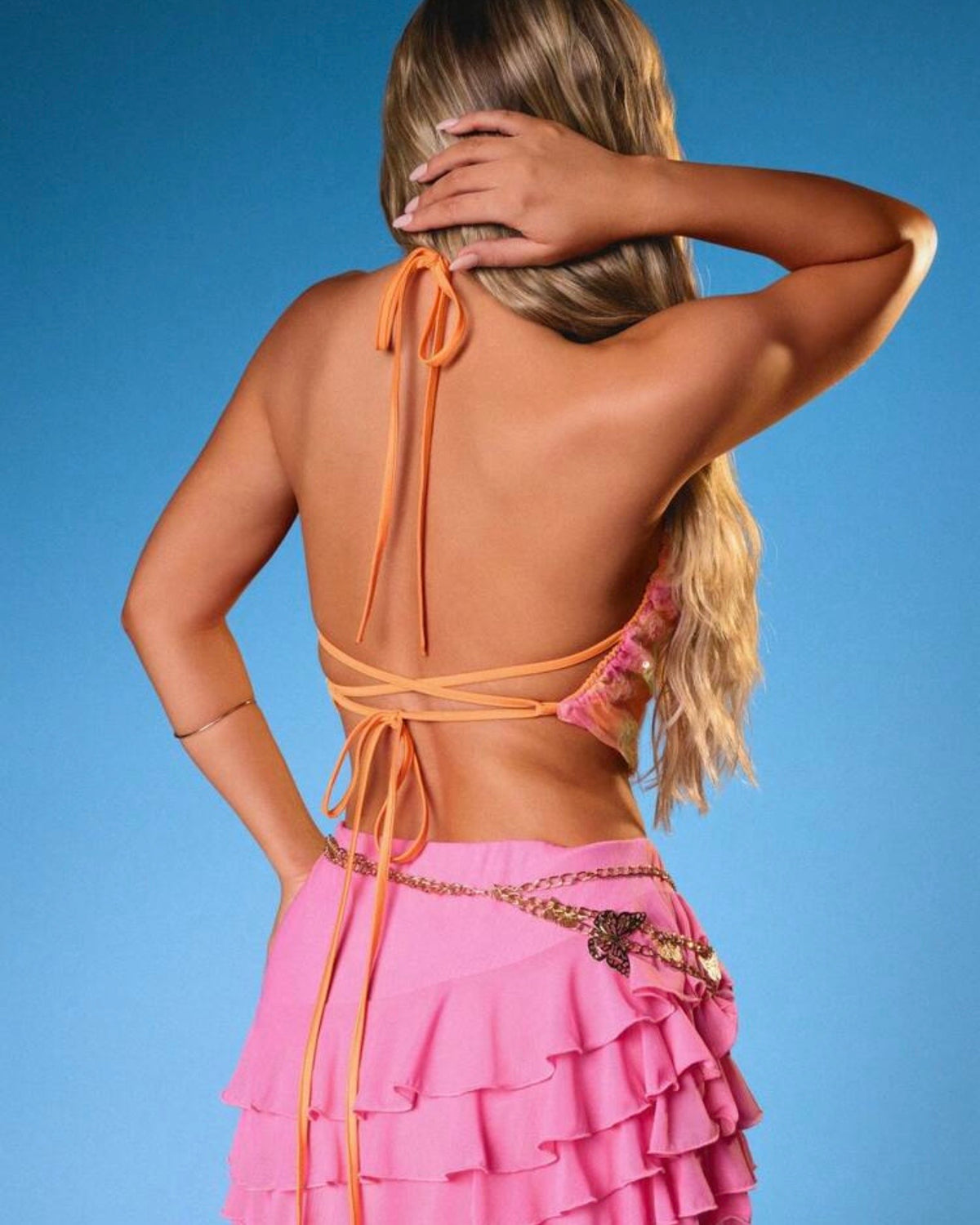 Crop top naranja