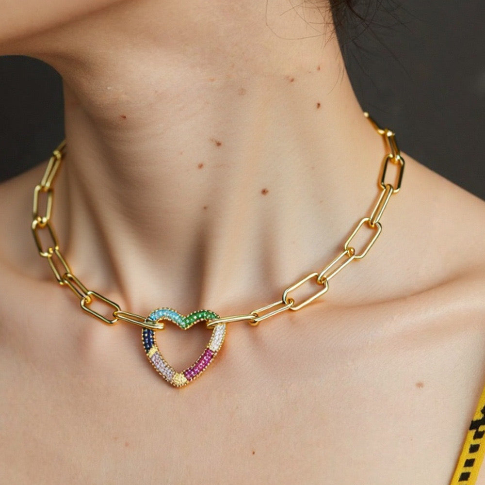 Collar de corazon