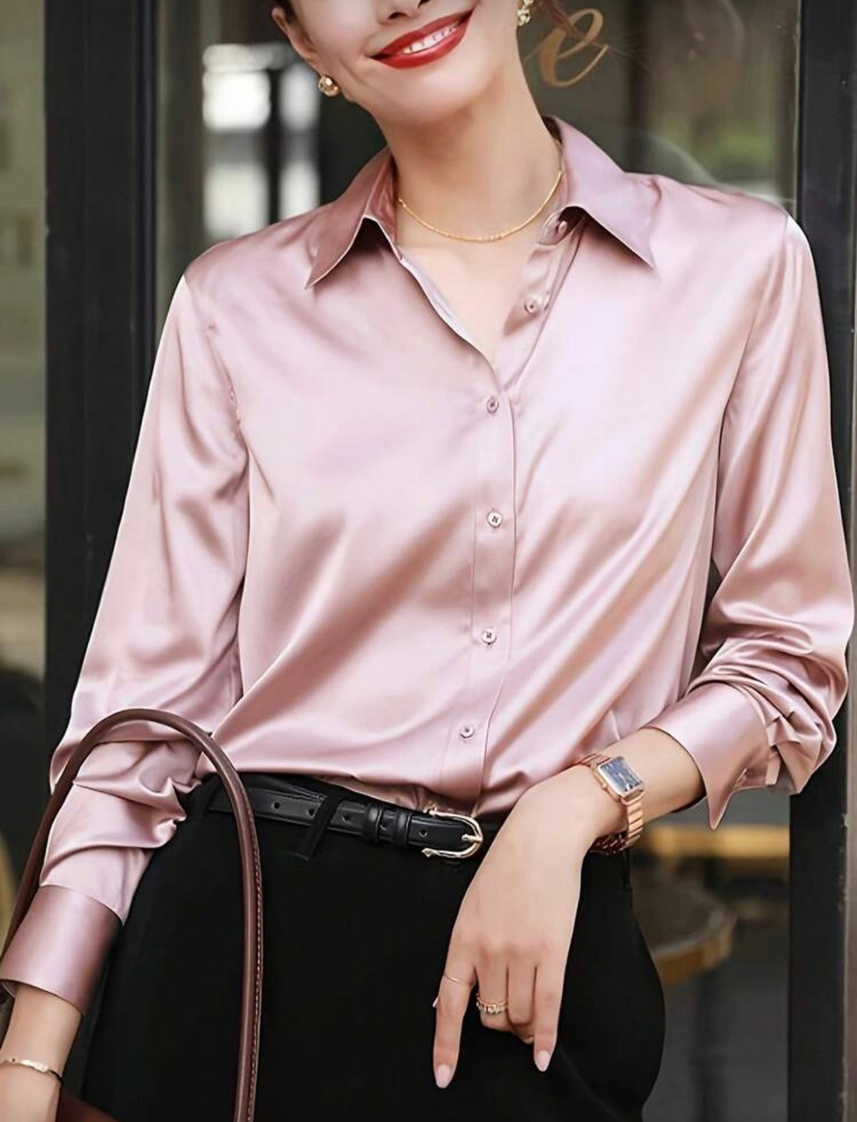 Camisa de satin