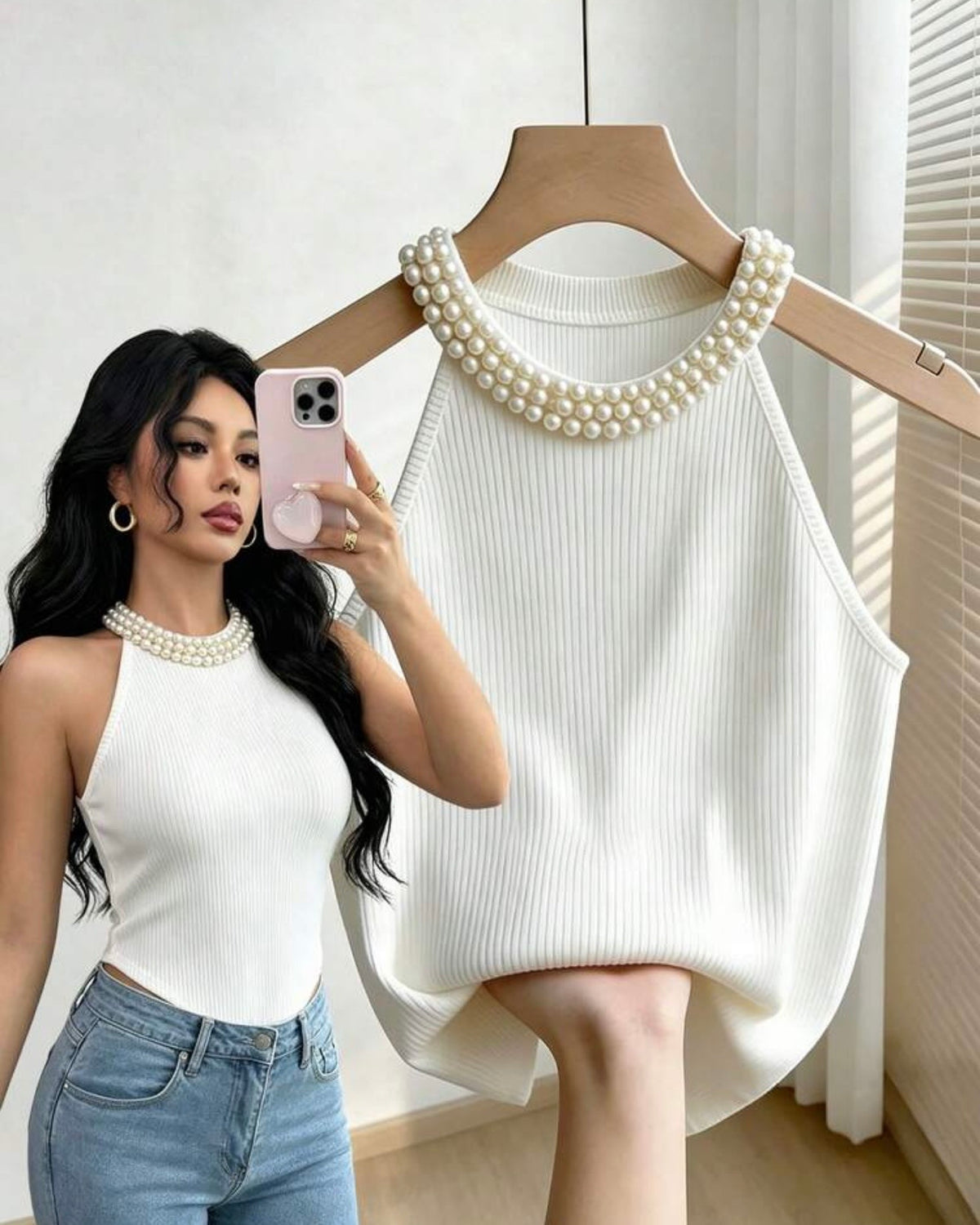 Blusa blanca elegante