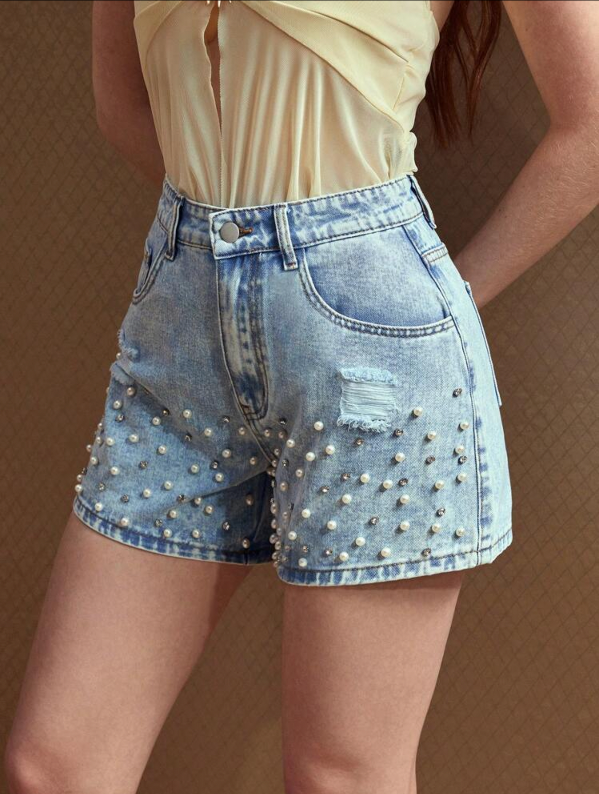 Short de perlas