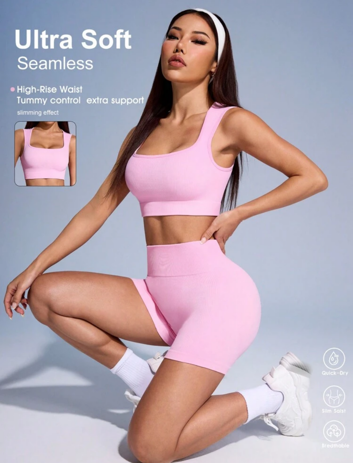 Conjunto rosa deportivo