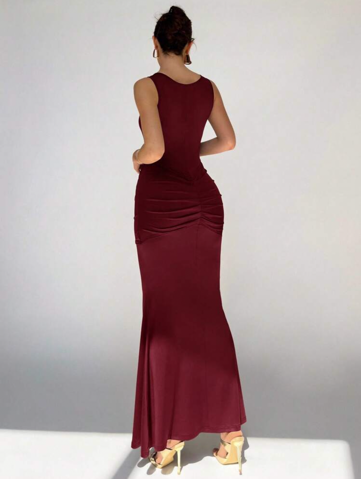 Vestido vino largo