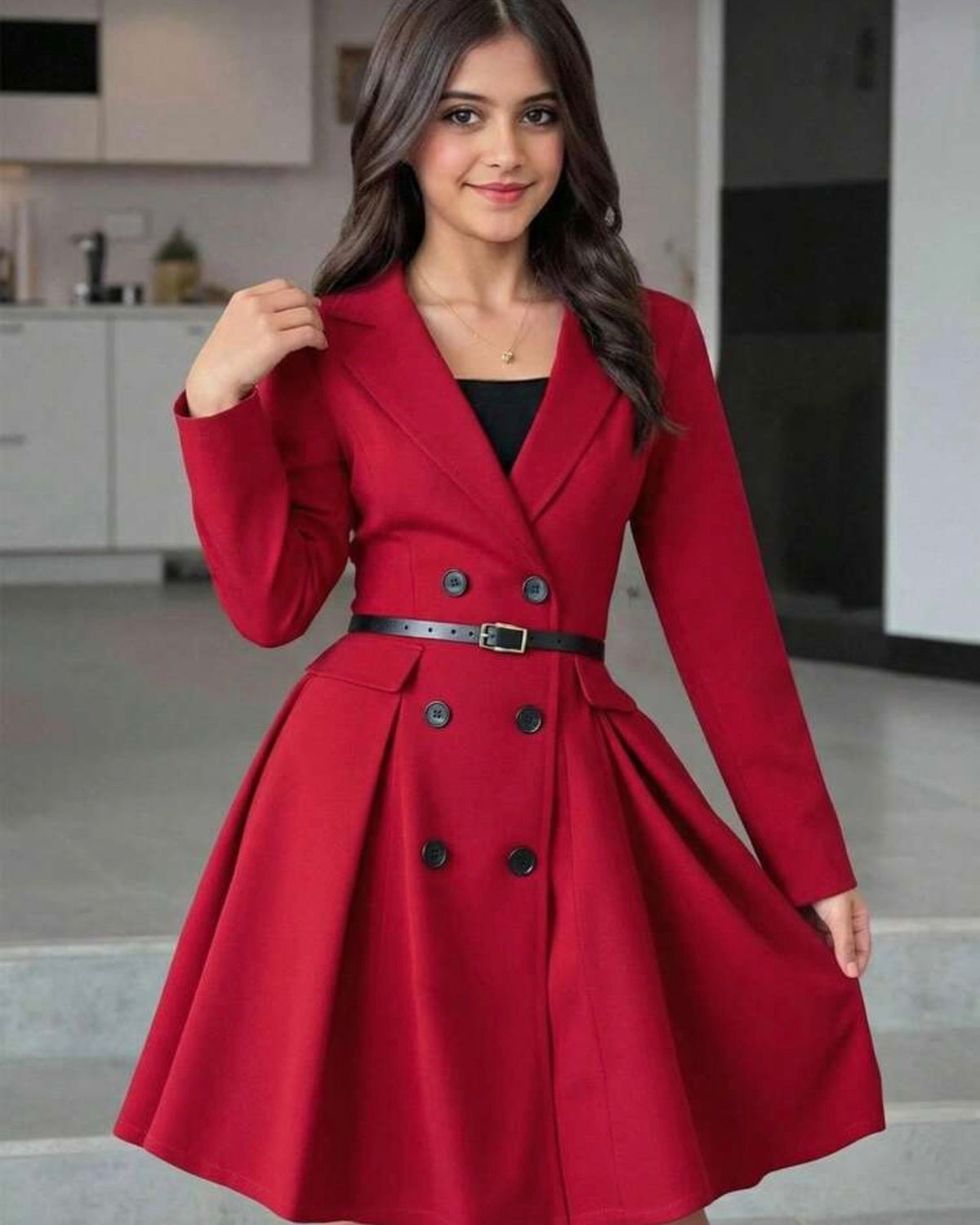 Gabardina roja