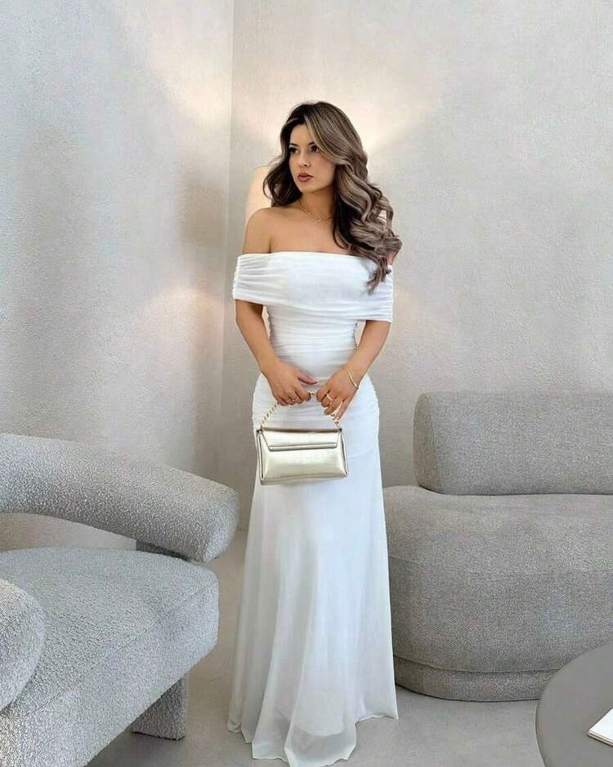 Vestido blanco straple