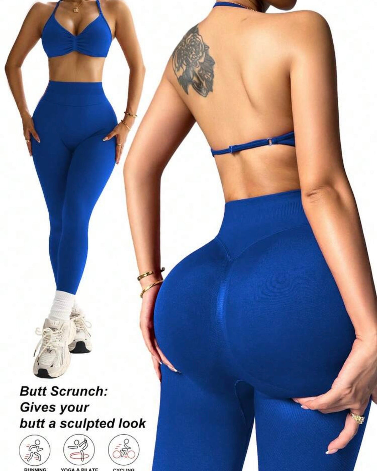 Conjunto deportivo azul