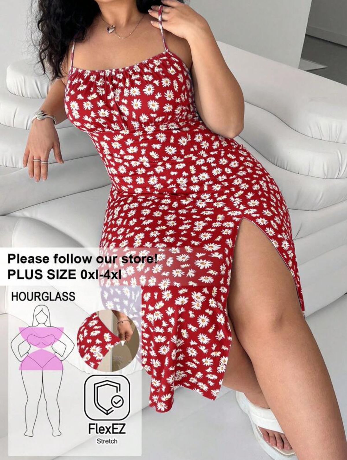 Vestido curvy estampado