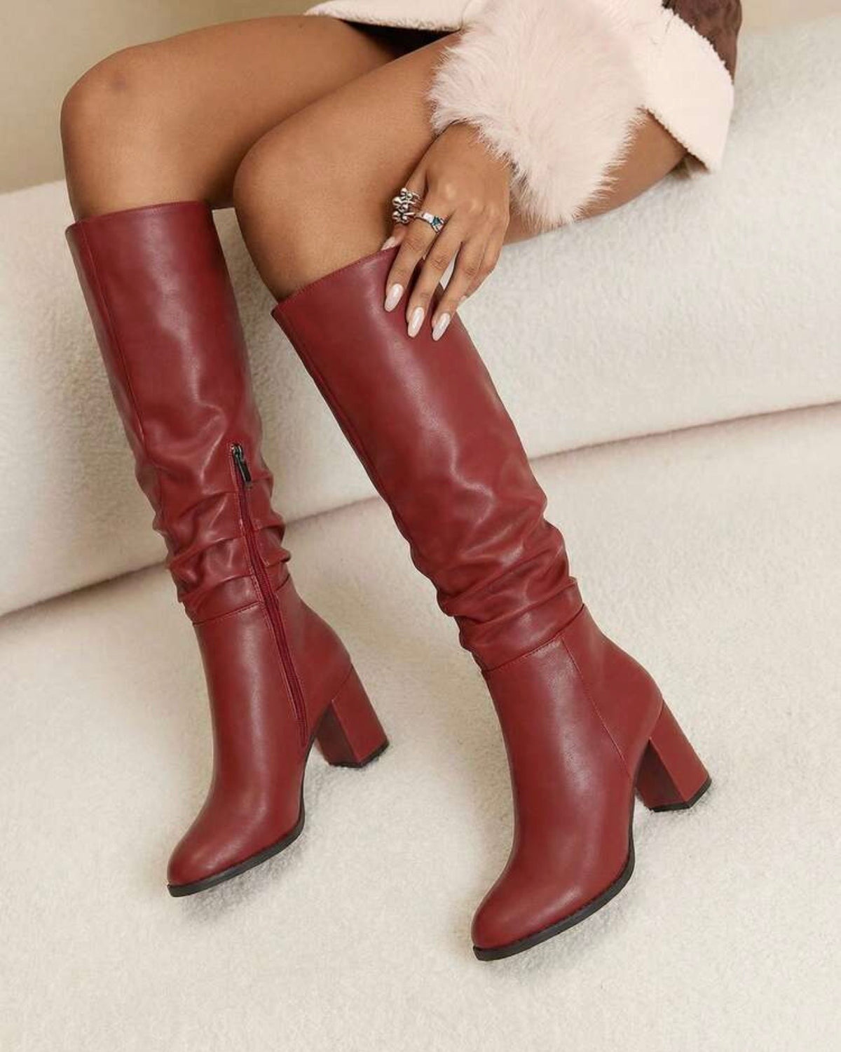 Botas color vino