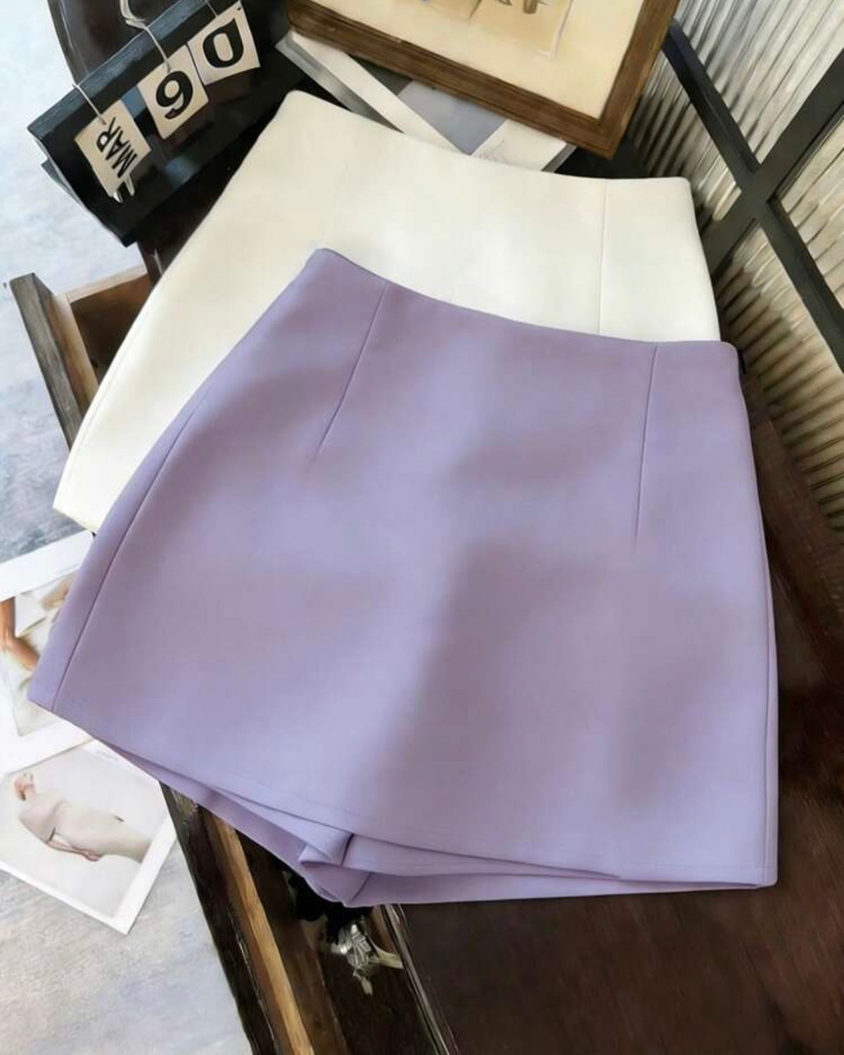 Short enagua francilia lila