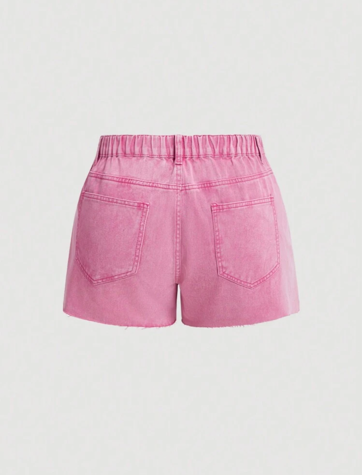 Short enagua de mezclilla rosado