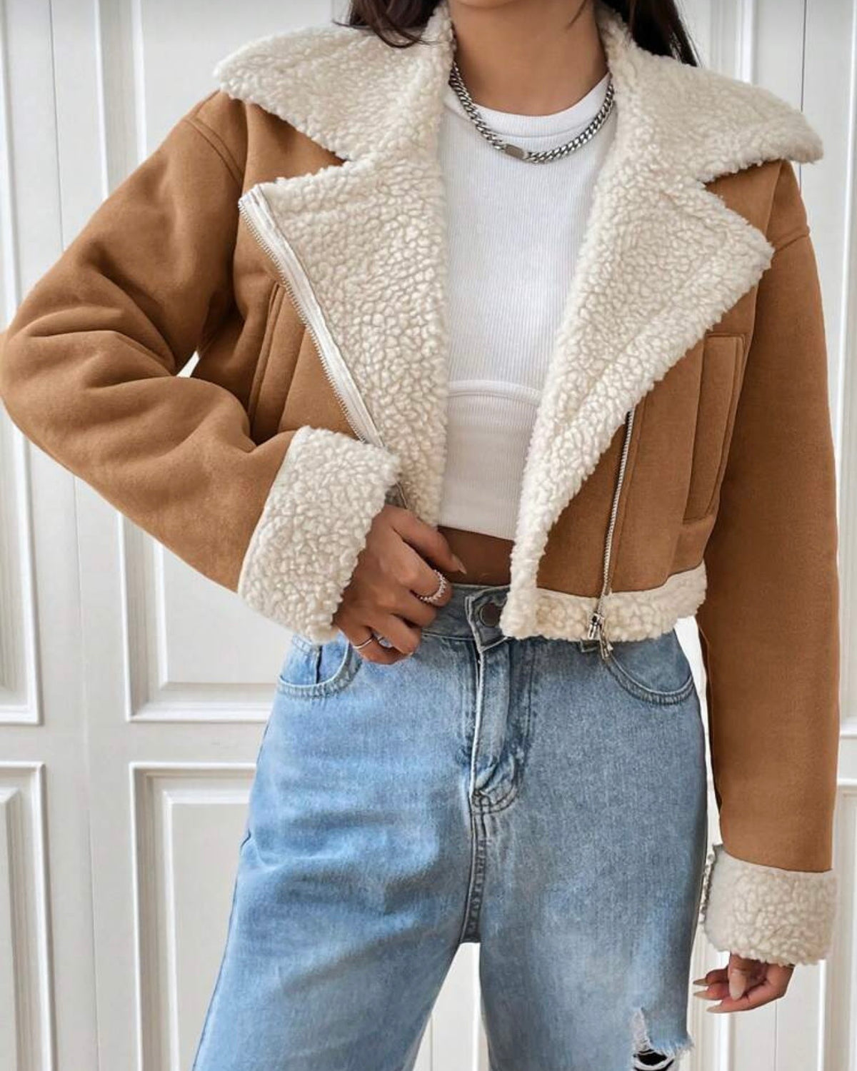 Chaqueta café