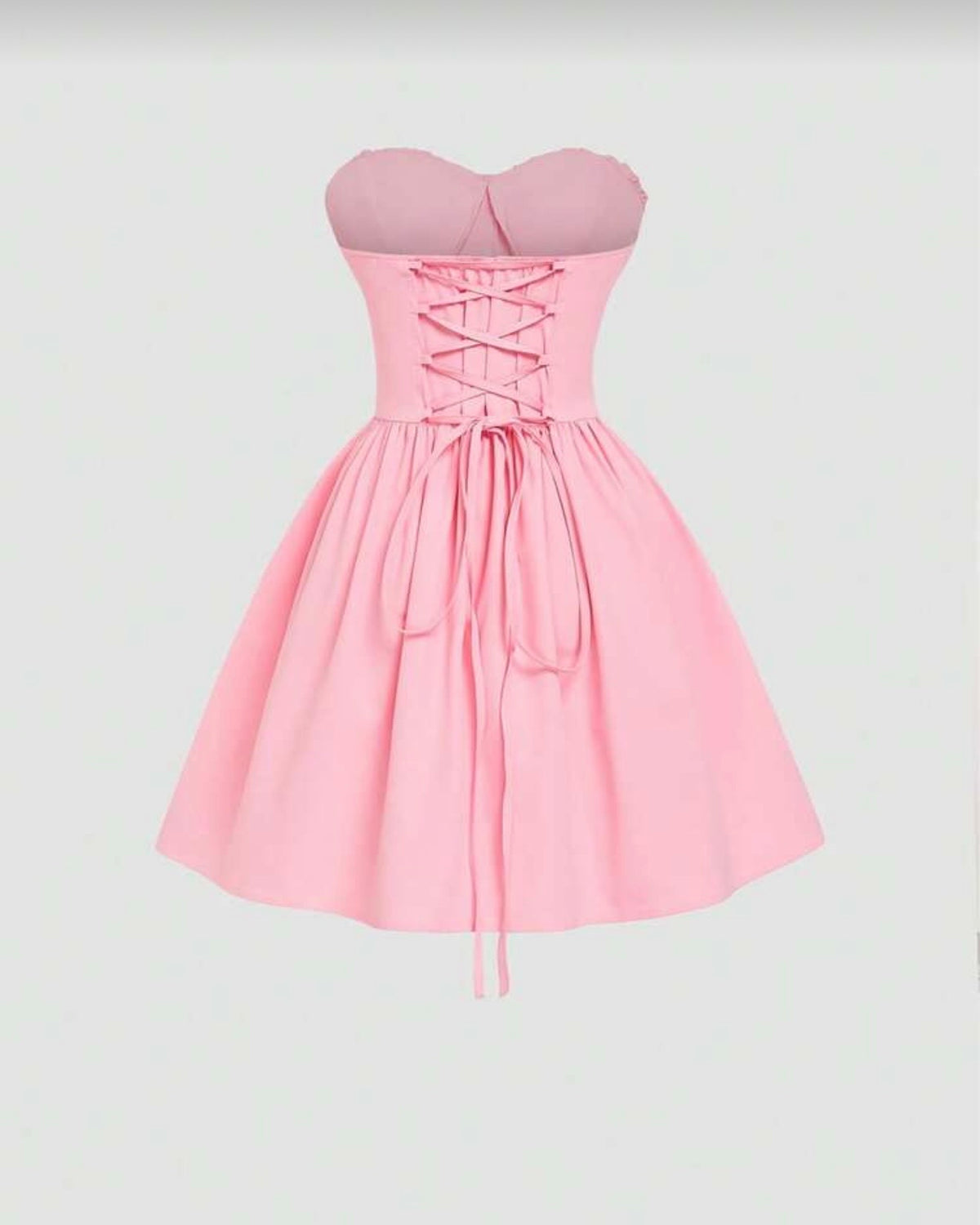 Vestido rosa straple